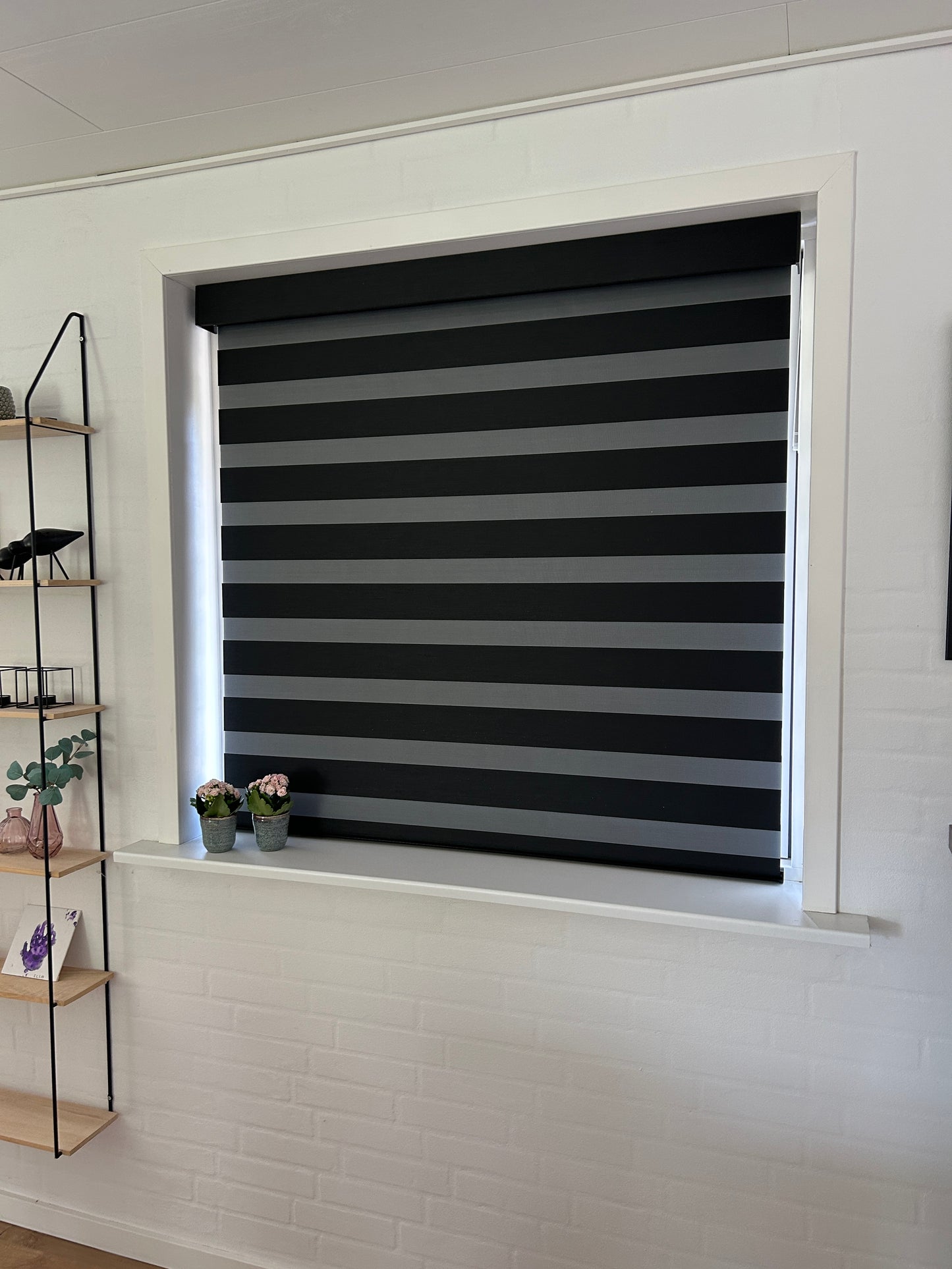 Motoriseret zebra gardin